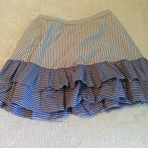 Striped Ruffle Skirt